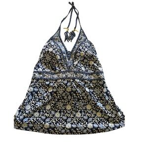 Jessica Simpson NWT Multicolor Halter Swim Top